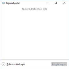 Tegumihalduri avamine opsüsteemis Windows 10