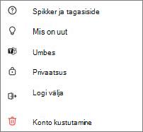 Teamsi tasuta mobiilisätted