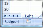 Lower left corner of program window showing edit mode