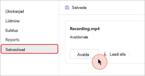 Screenshot of UI highlighting how to publish a town hall recording