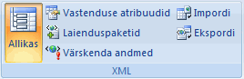 Lindi jaotis XML