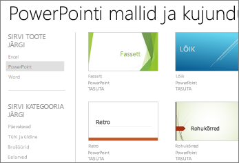 PowerPoint Online templates and themes