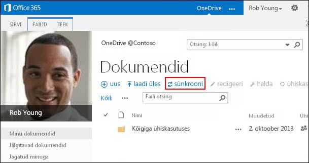 OneDrive for Businessi teek teenusekomplektis Office 365