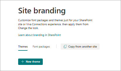 Screenshot of site branding copy button cropped