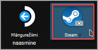 Steam Desktopi kliendi ikooni leidmine.