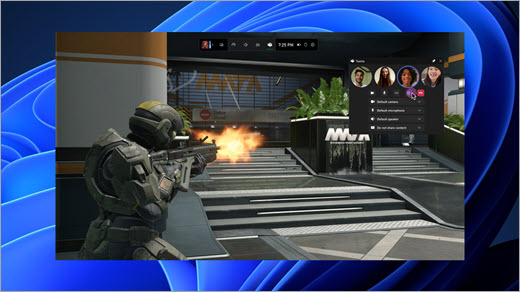 Teamsi Xboxi mängu vidina sätete haldamine.