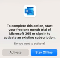Outlook 2016 Offline-virhe