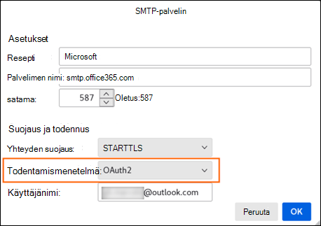 Modern auth mozilla step 2 SMTP Server