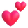 Teamsin kaksi sydäntä -emoji