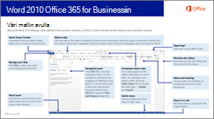 Word 2010:stä Office 365:een siirtymistä koskevan oppaan pikkukuva