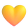 Teamsin keltainen sydän -emoji