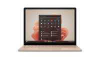 Näyttää Surface Laptop 5:n avoimena ja käyttövalmiina.