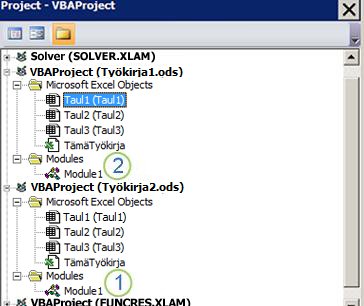 VBA Project Explorer