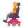 Teams-henkilö moottoroidussa pyörätuolissa -emoji