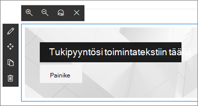 SharePoint-sivustojen Toimintokutsu-verkko-osa, jossa on yleisiä tietoja