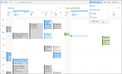 Kalenterin mukauttaminen Outlookin verkko versiossa - Microsoft-tuki