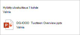 Näkyviin tulee sanoma, jossa vahvistetaan hylätty uloskuittaus.