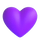 Teamsin violetti sydän -emoji