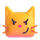 Teams-kissa, jolla on ryppyinen hymy -emoji