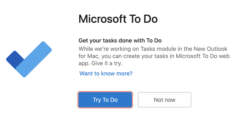 Kokeile Microsoft To Do -ominaisuutta