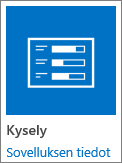 SharePointin kyselyn sovelluskuvake
