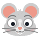 Émoticône visage de la souris