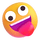 Emoji visage loufoque Teams