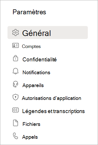 Capture d’écran de la définition de catégories dans Microsoft Teams application de bureau.