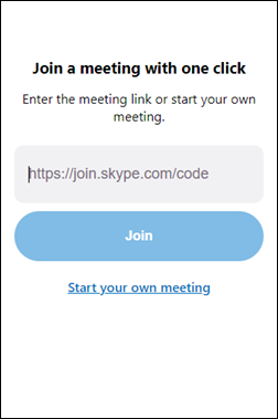 Extension Skype lien de jointure