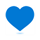 Emoji cœur bleu