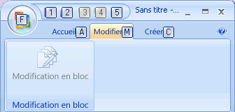 Raccourcis clavier dans la page Modifier de Dashboard Designer