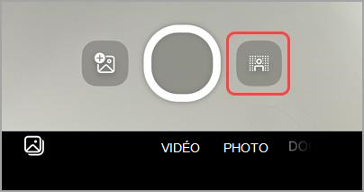 Sélectionnez les effets d’arrière-plan avant d’appuyer sur le bouton de capture pour ajouter des effets d’arrière-plan aux vidéos.