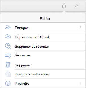 menu Fichier
