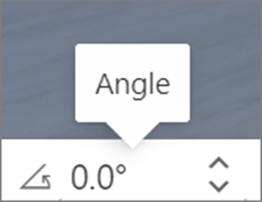 Interface utilisateur d'angle
