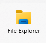 icône Explorateur de fichiers.