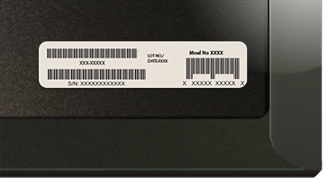 Code-barres sur l’emballage du clavier Cover surface
