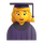 Emoji femme d’étudiant Teams