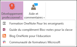 Instructions des outils bloc-notes de classe pour OneNote pour