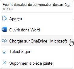 nouvelle fenêtre de chargement d’Outlook dans OneDrive