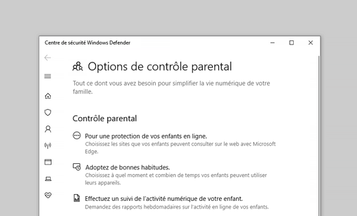 Aidez à protéger votre famille en ligne avec la sécurité Windows - Support  Microsoft