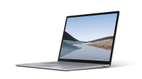 Affiche l’appareil Surface Laptop 3 ouvert et prêt à être utilisé.