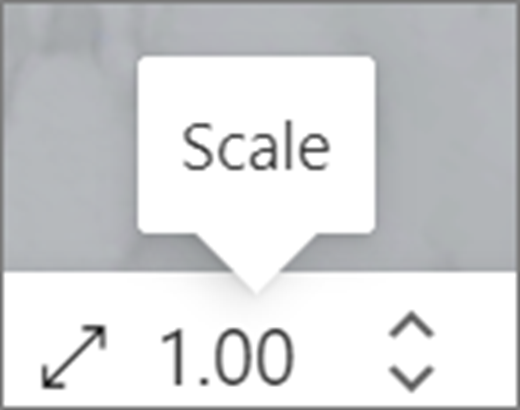 Interface utilisateur d'échelle