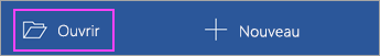 Appuyez sur Ouvrir dans l’écran d’accueil de l’application.