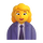 Emoji femme employée de bureau Teams