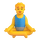 Emoji homme Teams en position lotus