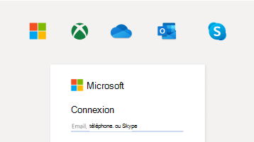 Image d’une connexion avec un compte Microsoft