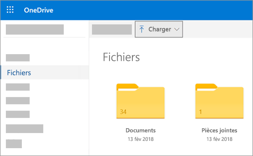 Charger des fichiers ou images sur OneDrive