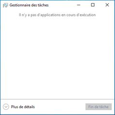 Ouvrir le Gestionnaire des tâches dans Windows 10