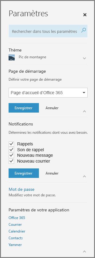 Notifications Office 365