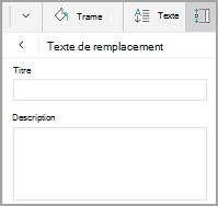 Tableau Windows Mobile-texte de remplacement